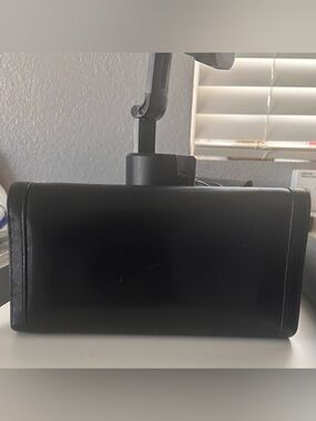 EC- Cole Han Black Leather Women's Checkbook Wallet.